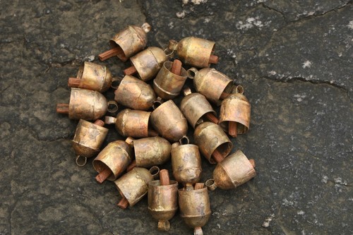 Vintage indian tin - vintage, bells