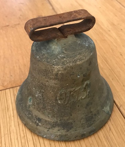 Vintage cow bell height 8cm - height,