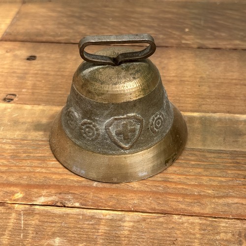 Vintage brass swiss embossed - vintage,