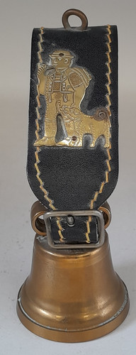 Vintage swiss brass cowbell - vintage,