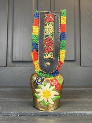 Vintage swiss floral cow - vintage,