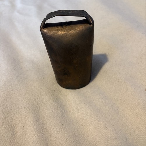 Vintage metal cow bell rings - vintage,