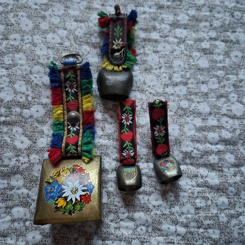 Vintage alpine cow bells with - vintage,