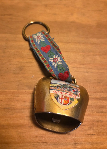 Vintage brass souvenir - brass, cowbell