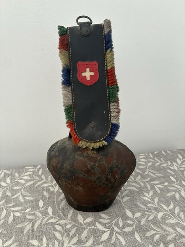 Vintage brass cow bell - bell,