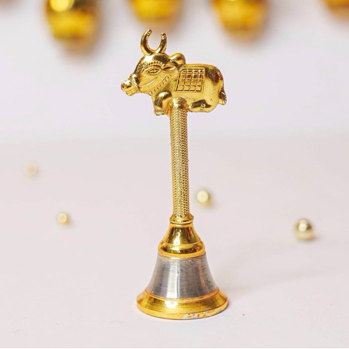 5pc brass hand bell - brass,