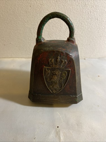 Antique norwegian cow - cow, bell