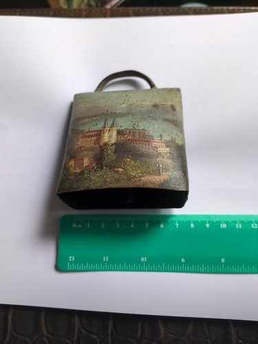 Antique swiss brass - brass, bell