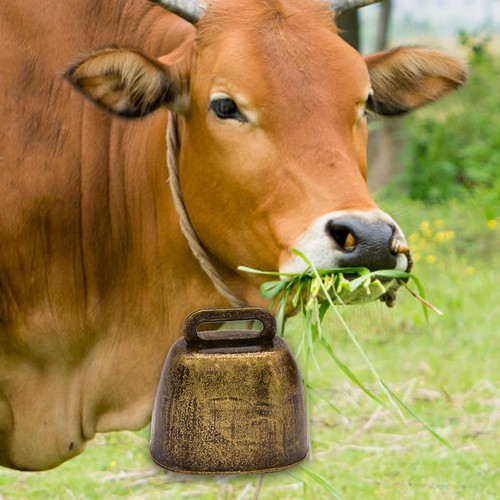 Loud copper bell small cow - bell,