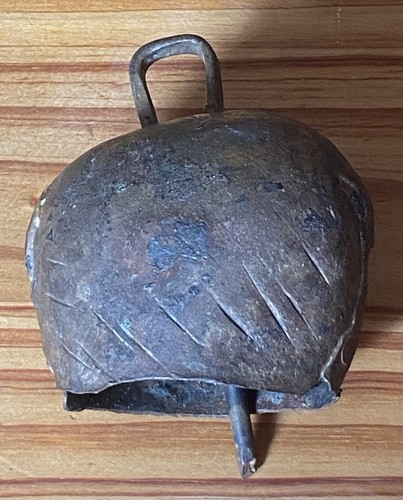 Rustic brass vintage cow bell - vintage,