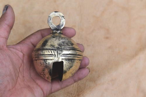 Vintage cast brass - brass, cow
