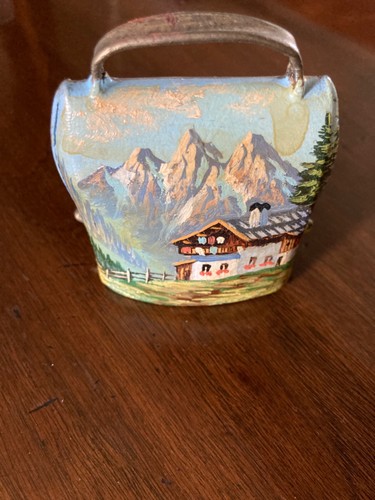 Vintage ghedina cow bell brass - cow,