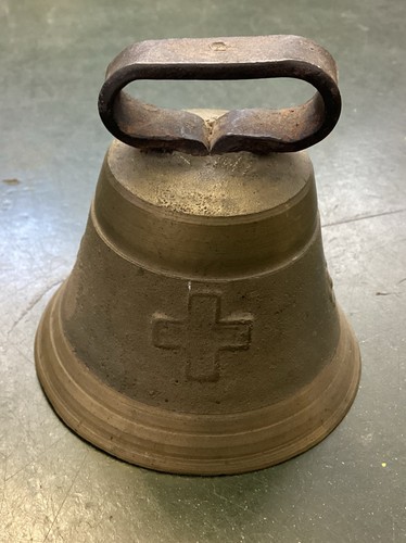 Vintage swiss made cow bell - made,