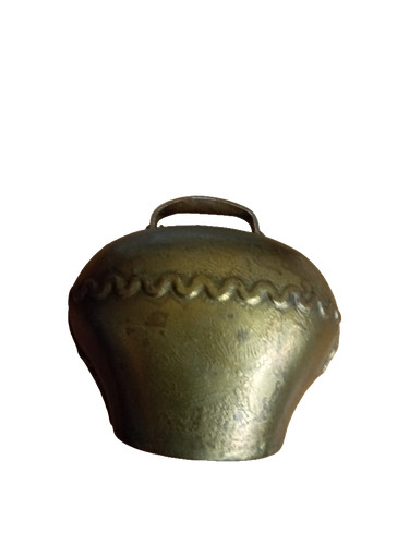 Antique style swiss brass cow - style,