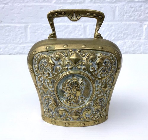 Vintage brass cow - vintage, bell