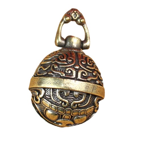 Brass bell pendant - bell, keychains