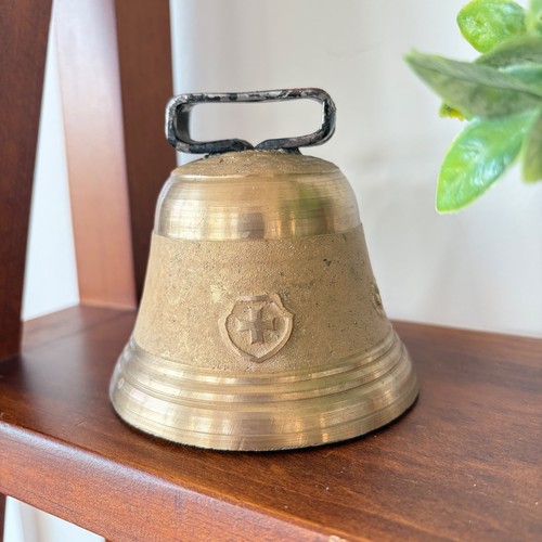 Vintage swiss brass - brass, bell