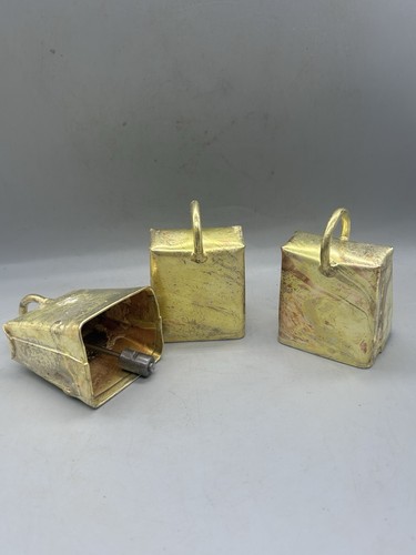 Vintage brass cow - bells, x